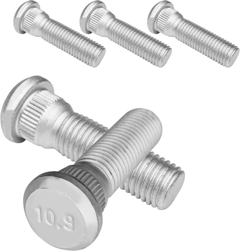 msyuusr 5PCS Wheel Studs, Replacement Parts OEM#610-266 90942-02049, 49mm Long & M12x1.5 Steel Lug Bolts, Car Accessories Wheel Hub Screws Compatible with Chevrolet Toyota Scion Pontiac Lexus - Image 1